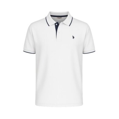 U.S. Polo Assn. Freizeit-Polo US16300 (Baumwolle) weiss Herren