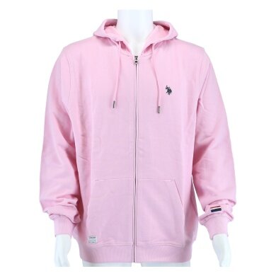 U.S. Polo Assn. Kapuzenpullover Sweat Hoodie (100% Baumwolle) pink Herren