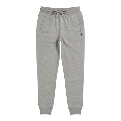 U.S. Polo Assn. Jogginghose Sweatpant (Baumwolle-Mischung) lang grau Herren