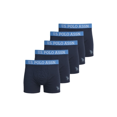 U.S. Polo Assn. Unterwäsche Boxershorts US16133 (Baumwolle) navyblau Herren - 5 Stück