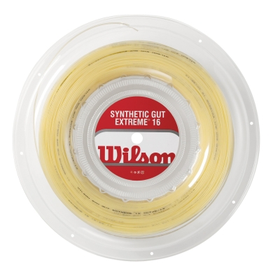 Besaitung mit Tennissaite Wilson Synthetic Gut Extreme