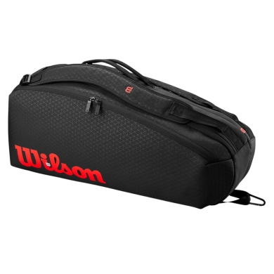 Wilson Tennis-Racketbag Clash V3 (Schlägertasche, 2 Hauptfach) 2025 schwarz 6er