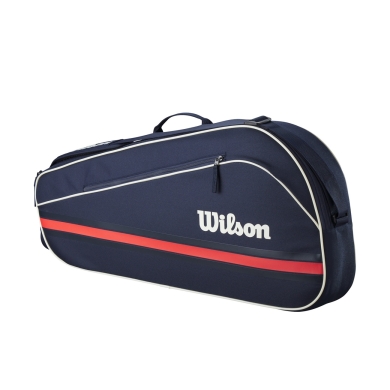 Wilson Racketbag Team Bag 2025 (Schlägertasche, 1 Hauptfächer) navyblau 3er