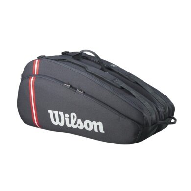 Wilson Racketbag Tour Bag 2025 (Schlägertasche, 2 Hauptfächer, Schuhfach) schwarz 12er