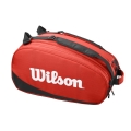 Wilson Racketbag Tour Padel Bag (Schlägertasche, 2 Hauptfächer) rot 6er