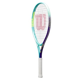 Wilson Kinder-Tennisschläger Intrigue 25in (9-12 Jahre) 2025 mint/blau - besaitet - Mädchen