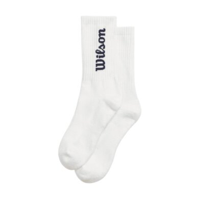 Wilson Tennissocke Crew Logo weiss Herren - 1 Paar