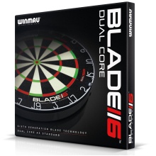 Winmau Dartscheibe Blade 6 Dual Core (nahtlose, gut sichtbare Spieloberfläche)