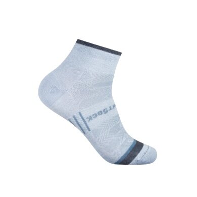Wrightsock Sportsocken Quarter Coolmesh II (dünn, atmungsaktiv, bequem) cloud grey grau - 1 Paar