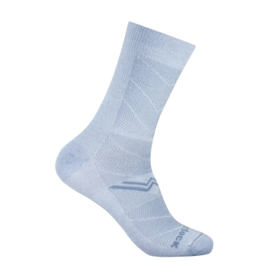 Wrightsock Sportsocken Crew Coolmesh II (dünn, atmungsaktiv, bequem) hellgrau - 1 Paar