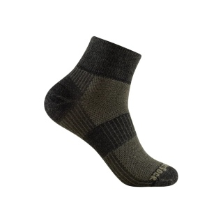 Wrightsock Wandersocke Quarter Merino Coolmesh II (dünn, Merinowolle) timberbraun - 1 Paar