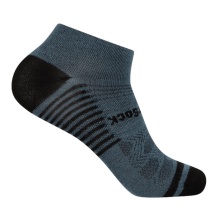 Wrightsock Sportsocken Sneaker Coolmesh II (dünn, atmungsaktiv, bequem) grau/schwarz - 1 Paar