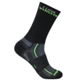 Wrightsock Alltag-Wandersocke Crew Stride Motivsocken (Anti-Blasen-Socke) schwarz - 1 Paar