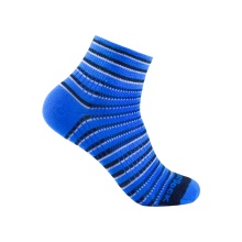 Wrightsock Sportsocken Quarter Coolmesh II (dünn, atmungsaktiv, bequem) blau/schwarz/weiss - 1 Paar