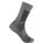 Wrightsock Wandersocke Crew Merino Coolmesh II (dünn, Merinowolle) grau - 1 Paar