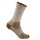 Wrightsock Wandersocke Crew Adventure (warm, gepolstertes Fußbett) braun/khaki - 1 Paar