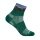 Wrightsock Sportsocke Quarter Plus Stride Motivsocken (knöchelhoch, mitteldick, Anti-Blasen-Socke) grün - 1 Paar