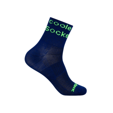 Wrightsock Sportsocken Quarter Plus Coolmesh II Motivsocken (atmungsaktiv, bequem) navyblau - 1 Paar
