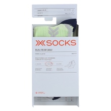 X-Socks Laufsocke Run Perform Ankle neo limegrün/schwarz Herren - 1 Paar