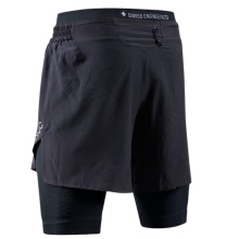 X-Bionic Laufhose Effektor 2in1 Short (eingehängte Innenhose) kurz schwarz/schwarz Herren