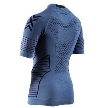 X-Bionic Laufshirt Twyce Race Shirt (enganliegend) kurzarm slateblau/schwarz Herren