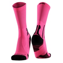 X-Socks Laufsocke Run Perform Crew fluo pink/schwarz Herren - 1 Paar