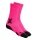 X-Socks Laufsocke Run Discover Crew fluo pink/schwarz Herren - 1 Paar