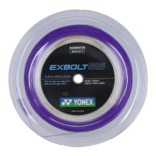 Yonex Badmintonsaite Exbolt 65 (Kontrolle) violett 200m Rolle