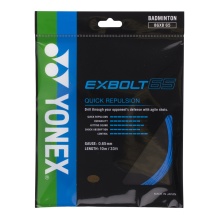 Yonex Badmintonsaite Exbolt 65 (Kontrolle) blau 10m Set