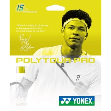 Yonex Tennissaite Poly Tour Pro Limited Edition 1.25 (Haltbarkeit+Touch) gelb 12m Set