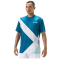 Yonex Trainings-Tshirt Practice Graphic YM0044 (100% Polyester) 2024 blaugrün Herren