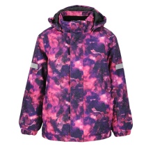 Zigzag Winter-Skijacke Funzone Printed Ski Jacket W-PRO 10000 (wasserdicht, winddicht) pink/bunt Mädchen