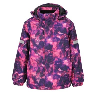 Zigzag Winter-Skijacke Funzone Printed Ski Jacket W-PRO 10000 (wasserdicht, winddicht) pink/bunt Mädchen