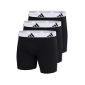 adidas Unterwäsche Boxershorts Brief Active Flex Cotton schwarz/weiss Herren - 3 Stück