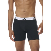 adidas Unterwäsche Boxershorts Brief Active Flex Cotton schwarz/weiss Herren - 3 Stück