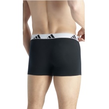 adidas Unterwäsche Boxershorts Trunk Active Flex Cotton schwarz/weiss Herren - 3 Stück