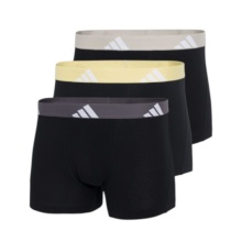 adidas Unterwäsche Boxershorts Trunk Active Flex Cotton schwarz Herren - 3 Stück