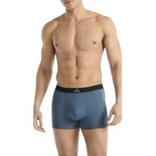 adidas Unterwäsche Boxershorts Trunk Climacool Active Micro Flex Eco blau/olivegrün/schwarz Herren - 3 Stück