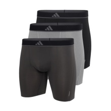 adidas Unterwäsche Boxershorts Brief Active Micro Flex Eco mehrfarbig grau/schwarz Herren - 3 Stück