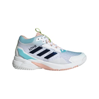 adidas Hallen-Indoorschuhe CrazyFlight 6 Mid weiss/blau Damen