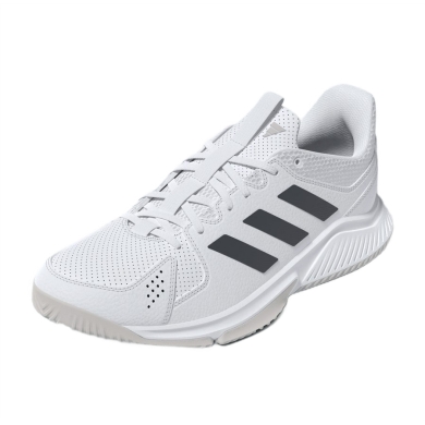 adidas Hallen-Indoorschuhe Court Flight weiss/grau Damen