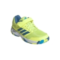 adidas Hallen-Indoorschuhe Speedcourt Velcro limegrün/blau Kinder