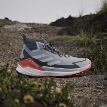 adidas Wanderschuhe Terrex Free Hiker 2.0 GTX Hiking MID (wasserdicht) grau/carbon/orange Herren