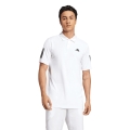 adidas Tennis-Polo Club 3-Streifen 2025 weiss Herren