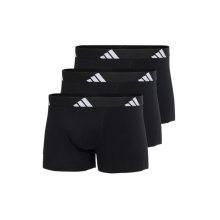 adidas Unterwäsche Boxershorts Trunk Active Flex Cotton schwarz Herren - 3 Stück