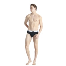 adidas Unterwäsche Slip Brief Active Flex Cotton - schwarz/weiss - 3 Stück