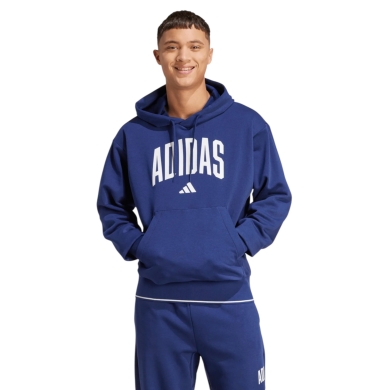 adidas Kapuzenpullover Collegiate Hoodie (Baumwollmix) blau Herren