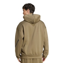 adidas Kapuzenpullover Z.N.E. Zip-Hoodie (Baumwolle/Polyester) olivegrün Herren