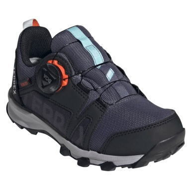 adidas Trail-Laufschuhe Terrex Agravic Boa Rain.RDY Low (wasserdicht) navyblau/schwarz Kinder