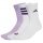 adidas Sportsocken Logo Pack (Baumwollmix) weiss/pflaumeviolett - 3 Paar